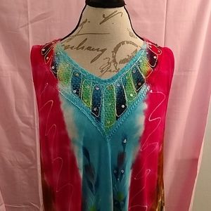 Riviera sun tie-dyed sundress size medium
